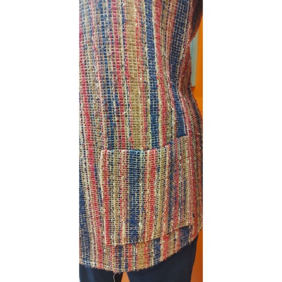 Pre-90's Trissi Rayon/Poly Blend Multi Color Blazer - Picture 10 of 11
